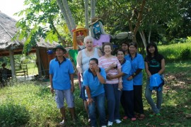 Taking the scarecrows to the rice paddy
