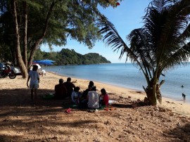 Picnicking at the beach